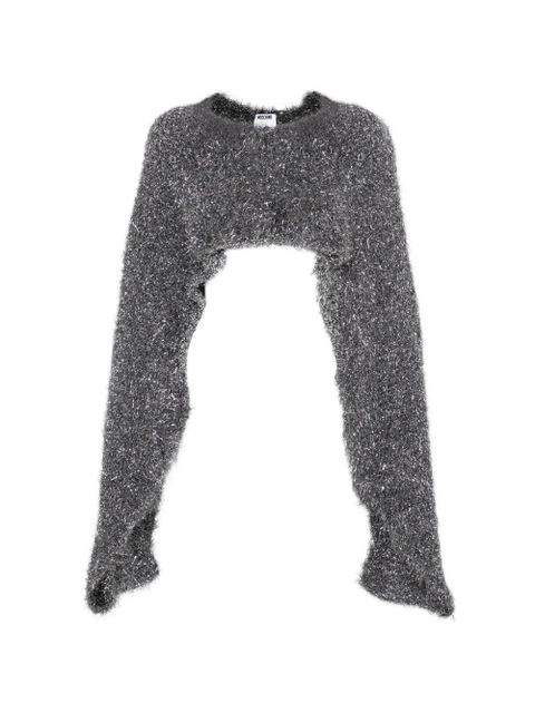 Moschino metallic crop top - Grey - zdjęcie produktu nr 1