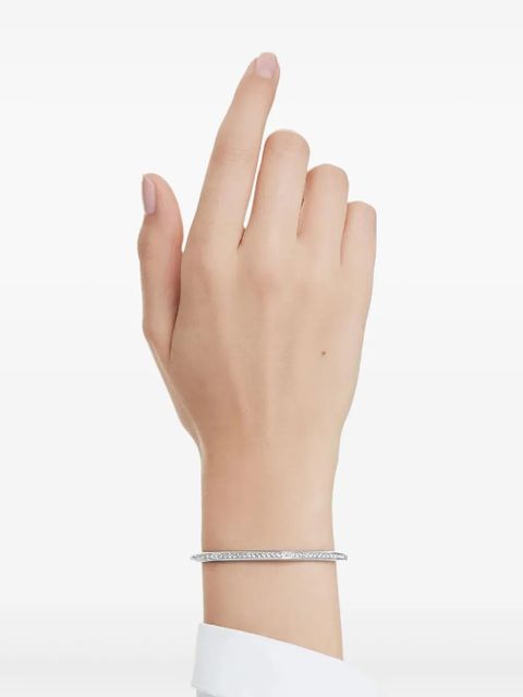 Swarovski Dextera faceted crystal-embellished bangle - Silver - zdjęcie produktu nr 2