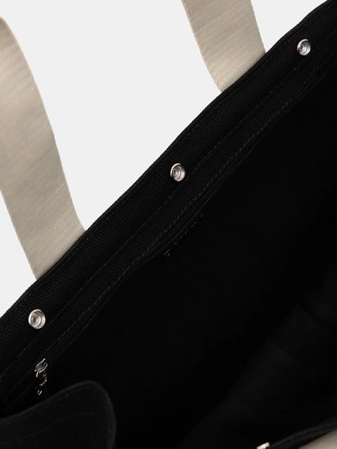 Dkny torebka bawełniana kolor czarny R54AGO39