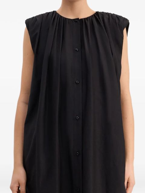 LouLou de Saison button-fastening midi dress - Black