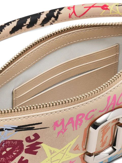 Marc Jacobs The Snapshot scribble-design shoulder bag - Neutrals