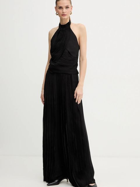 BOSS kombinezon kolor czarny z dekoltem okrągłym 50549630