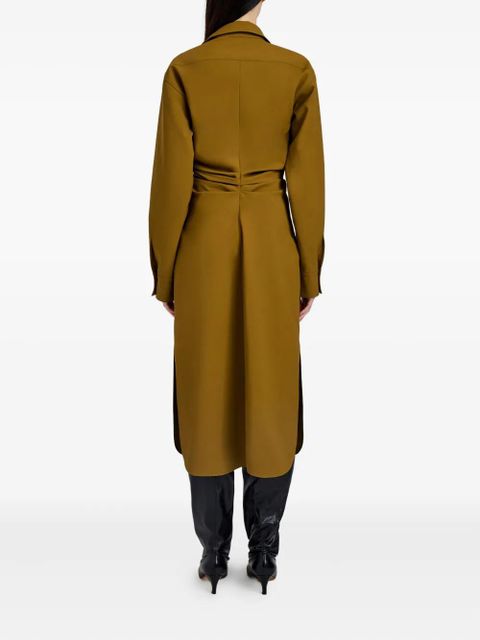 Proenza Schouler button-down cinched shirt midi day dress - Brown - zdjęcie produktu nr 2