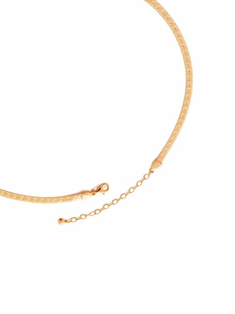 Monica Vinader Heart snake chain choker necklace - Gold