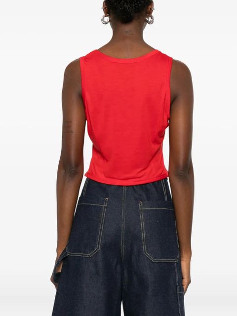 Simone Rocha Bow Tail Easy top - Red - zdjęcie produktu nr 2