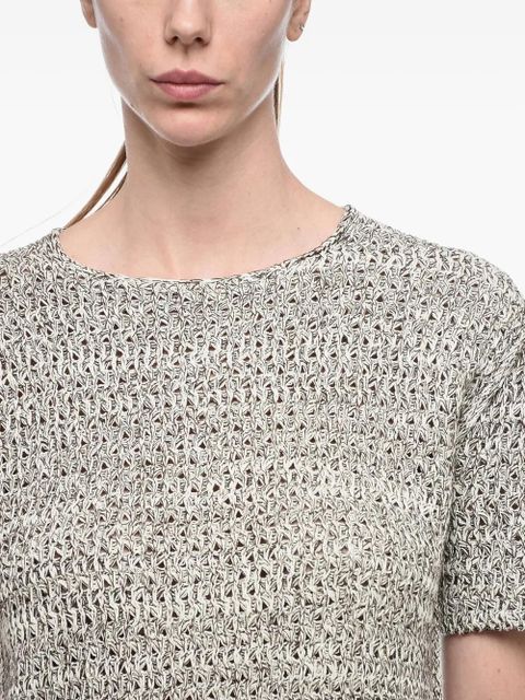 Jil Sander knitted short-sleeve T-shirt - Grey