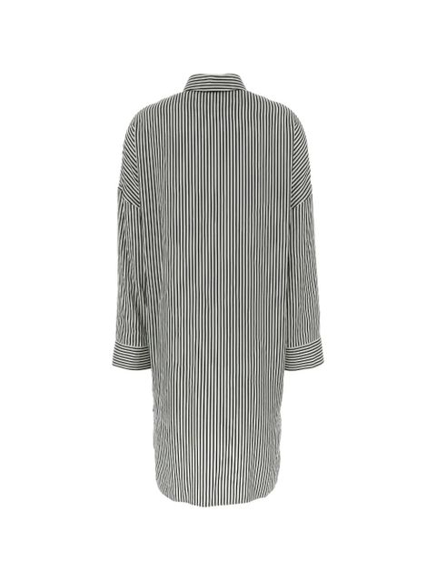 TOM FORD embroidered striped shirt dress - White - zdjęcie produktu nr 2