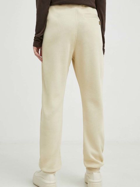 G-Star spodnie dresowe kolor beżowy gładkie - zdjęcie produktu nr 2