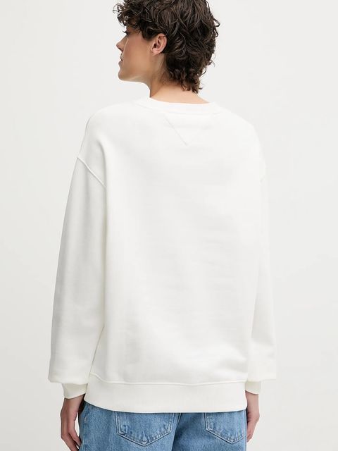 Tommy Jeans bluza bawełniana damska kolor biały wzorzysta DW0DW21396 - zdjęcie produktu nr 2