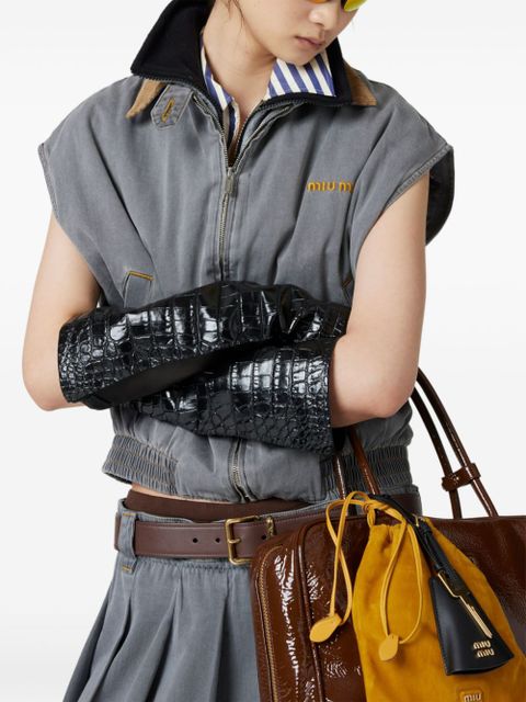 Miu Miu chambray vest - Grey