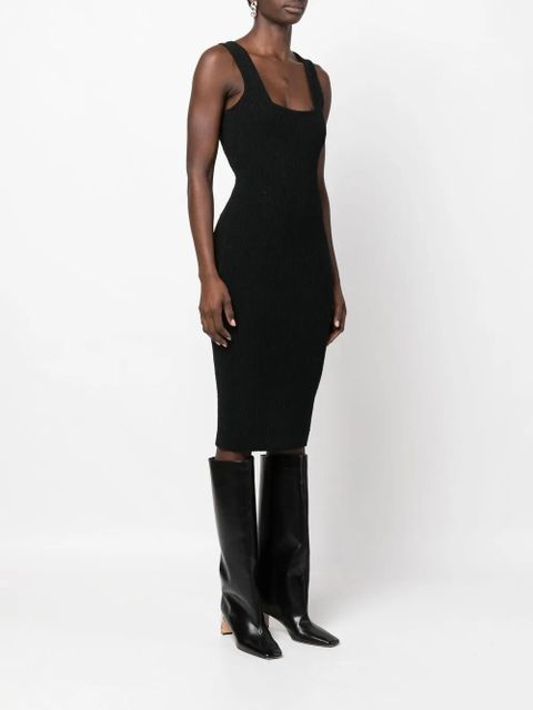 WARDROBE.NYC sleeveless midi dress - Black