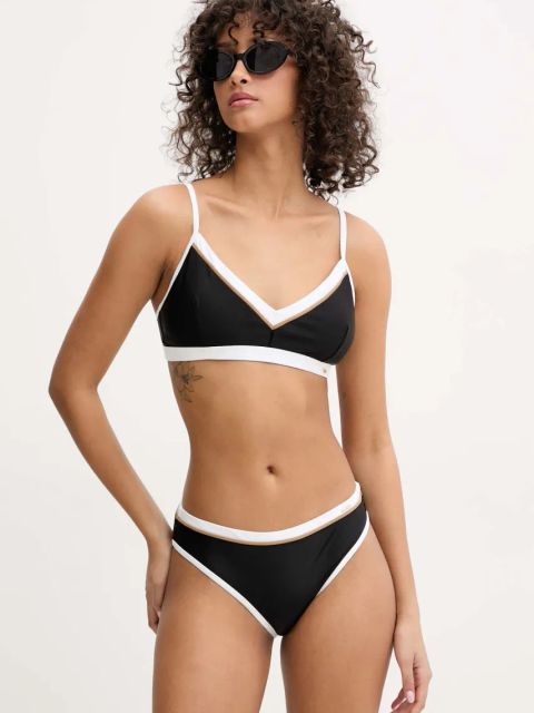 BOSS biustonosz kąpielowy kolor czarny lekko usztywniona miseczka 50540498