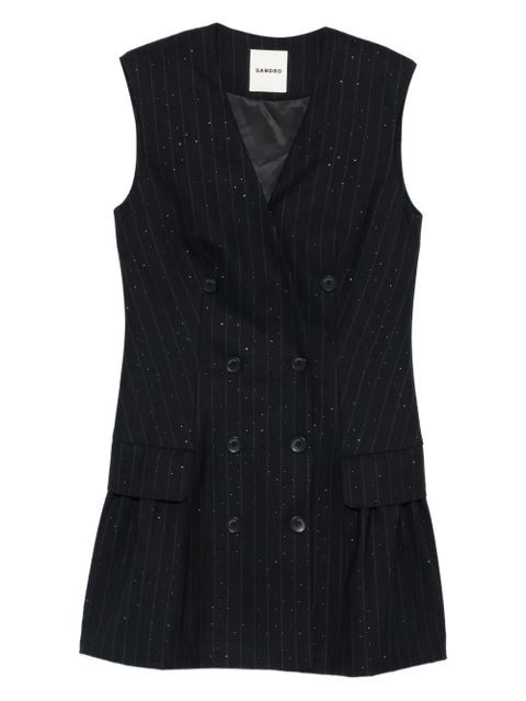 SANDRO rhinestone-embellished sleeveless dress - Blue - zdjęcie produktu nr 1