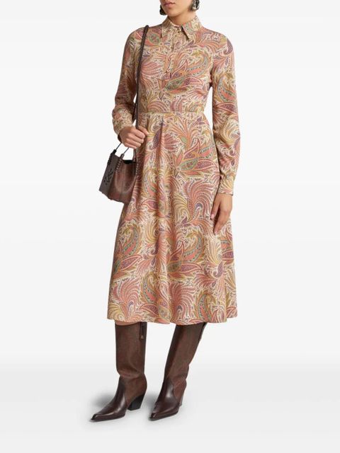 ETRO Sable midi dress - Neutrals - zdjęcie produktu nr 2
