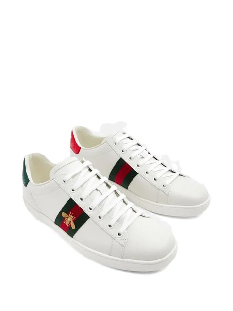 Gucci bee-detail sneakers - White