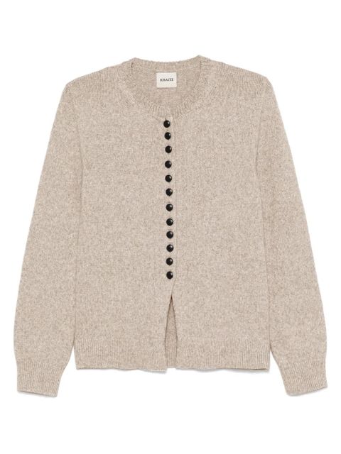 KHAITE cashmere cardigan - Neutrals - zdjęcie produktu nr 1