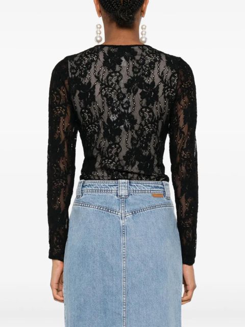 ZIMMERMANN floral-lace bodysuit - Black