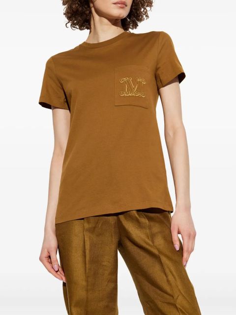 Max Mara logo-print T-Shirt - Brown - zdjęcie produktu nr 2