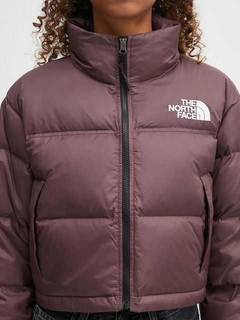 The North Face kurtka puchowa Nuptse kolor brązowy zimowa NF0A5GGEBQ71