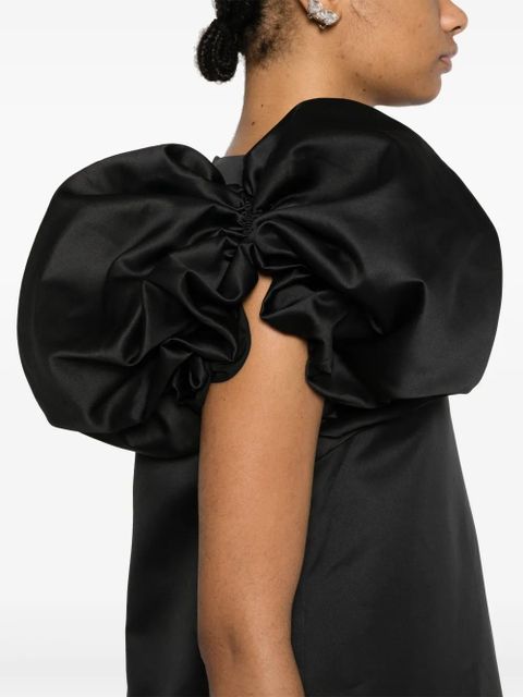 ROTATE BIRGER CHRISTENSEN A-line satin mini dress - Black