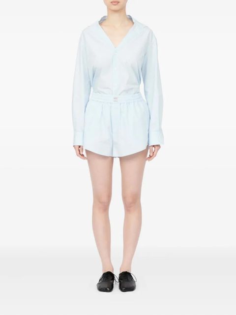 MM6 Maison Margiela elasticated-waist shorts - Blue