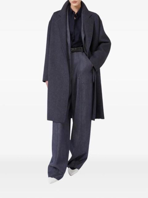 Max Mara high-waisted patch-pocket trousers - Blue