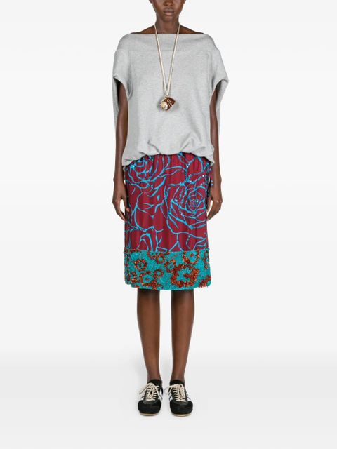 DRIES VAN NOTEN suede stripe sneakers - Black