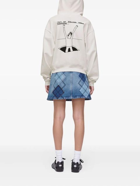 Marc Jacobs Joy Of Falling zip hoodie - White