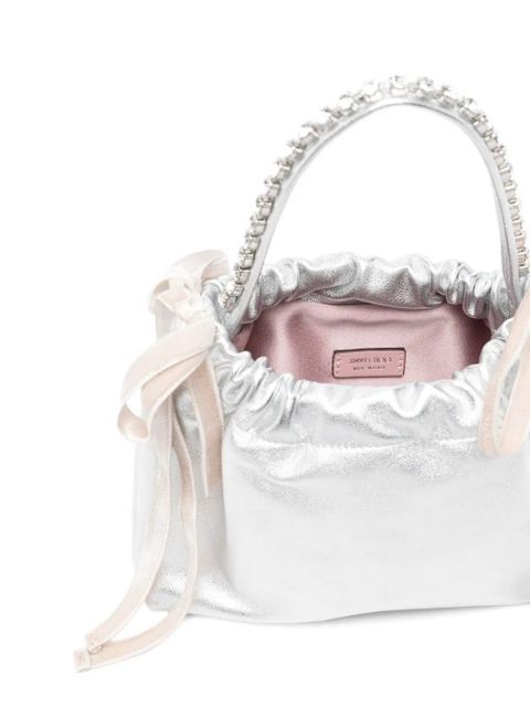 Jimmy Choo drawstrings embellished mini bag - Grey