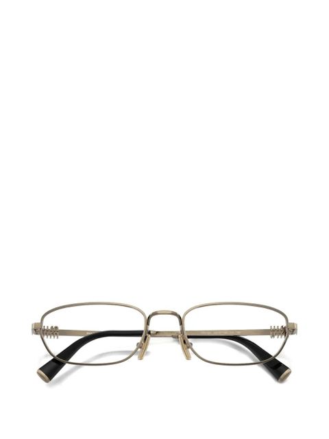 Miu Miu Eyewear oval-frame glasses - Gold