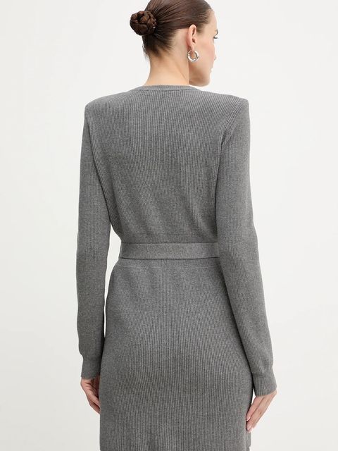 Liu Jo sukienka kolor szary mini prosta MF5371 MS99E