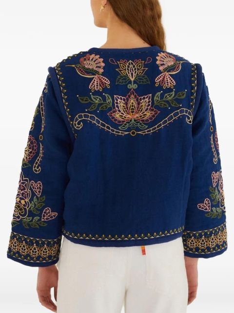 FARM Rio embroidered jacket - Blue