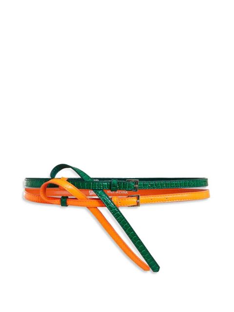 Essentiel Antwerp colour-block stacked belt - Green - zdjęcie produktu nr 1