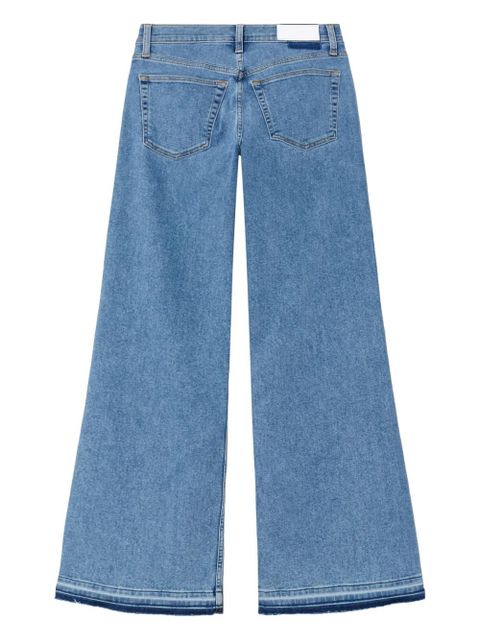 RE/DONE mid-rise frayed-hem jeans - Blue