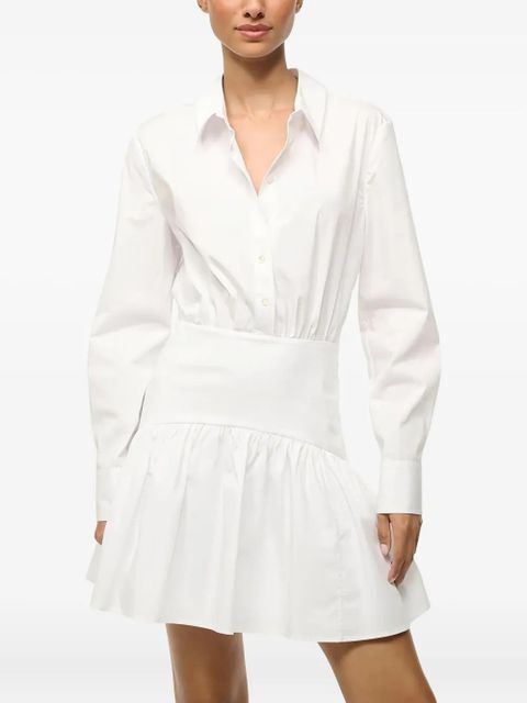 STAUD Rocco mini dress - White