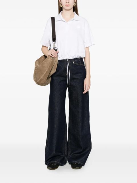 Moncler drawstring-hem polo top - White - zdjęcie produktu nr 2