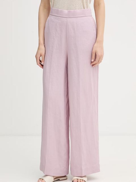 United Colors of Benetton spodnie damskie lniane - zdjęcie produktu nr 2