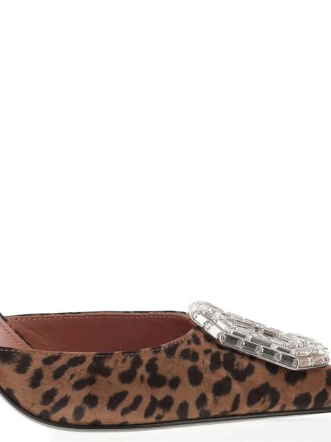 Amina Muaddi 90mm Begum pumps - Brown