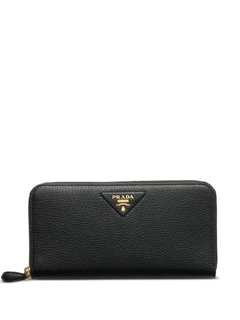 Prada large leather zip-around wallet - Black - zdjęcie produktu nr 1