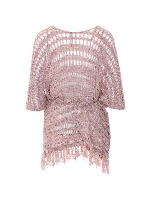 TWINSET laces fringe dress - Pink - zdjęcie produktu nr 2