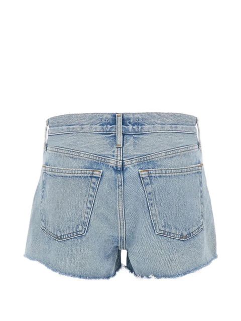 AGOLDE Parker frayed denim shorts - Blue - zdjęcie produktu nr 2