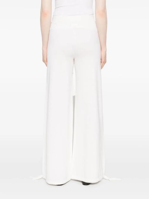 Max Mara virgin wool trousers - White