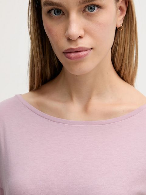 Sisley longsleeve damski kolor różowy 3QU4L12EE