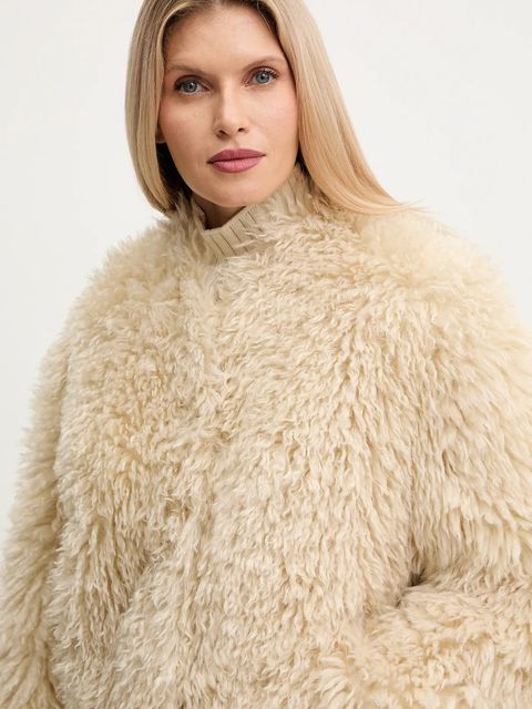 Stand Studio płaszcz Charlotte kolor beżowy 66585-9422