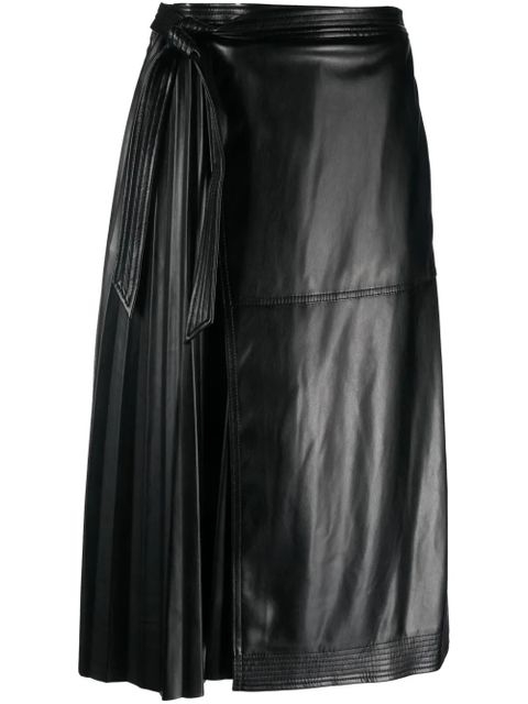 Simkhai pleat-detail high-waist skirt - Black - zdjęcie produktu nr 1