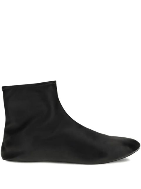 The Row Stella leather ankle boots - Black - zdjęcie produktu nr 1