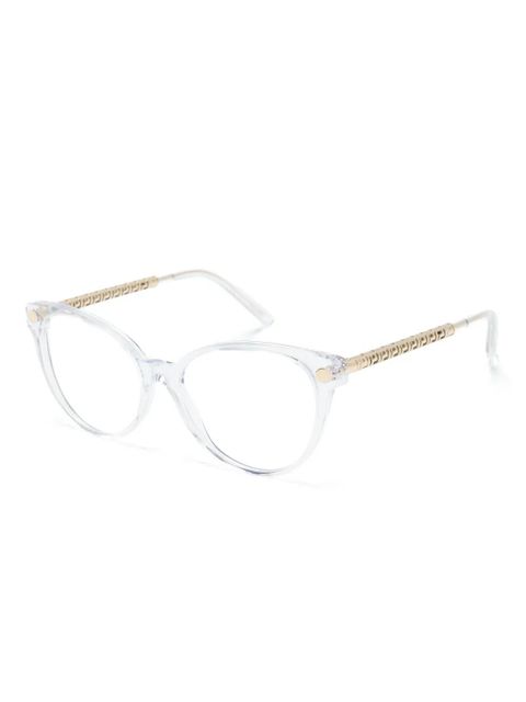 Versace Eyewear cat-eye glasses - Neutrals - zdjęcie produktu nr 2