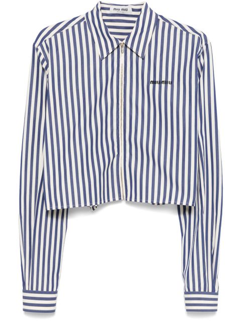Miu Miu striped shirt - Blue