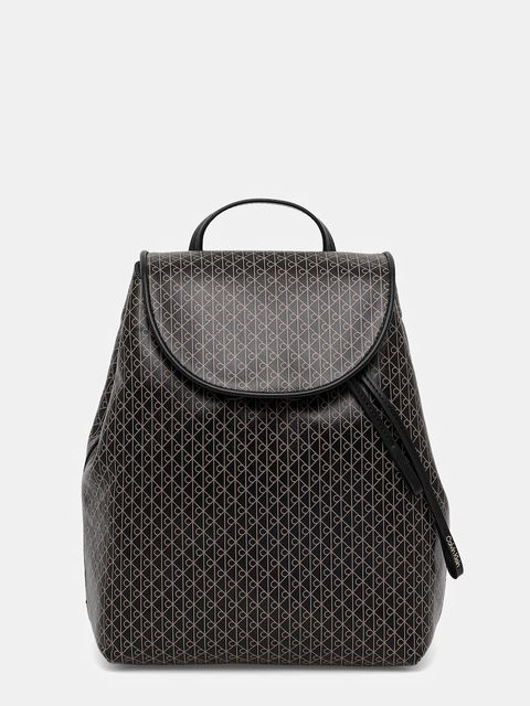 Calvin Klein plecak damski kolor czarny mały wzorzysty LV04F3271G - zdjęcie produktu nr 1