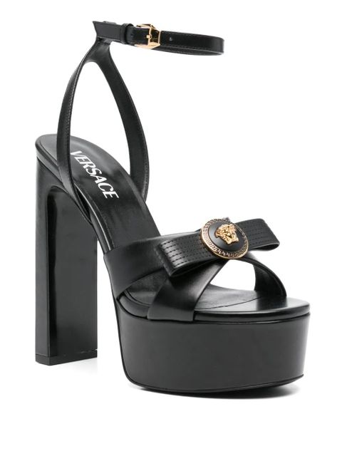 Versace 140mm Gianni Ribbon sandals - Black